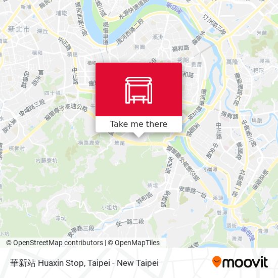 華新站 Huaxin Stop map