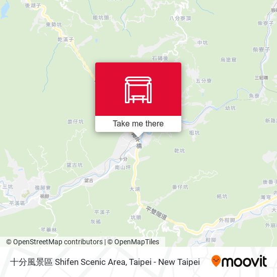 十分風景區 Shifen Scenic Area map