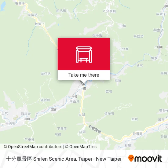 十分風景區 Shifen Scenic Area地圖