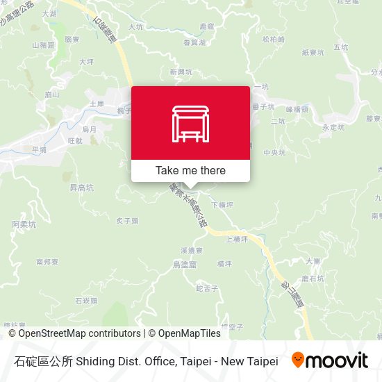 石碇區公所 Shiding Dist. Office map