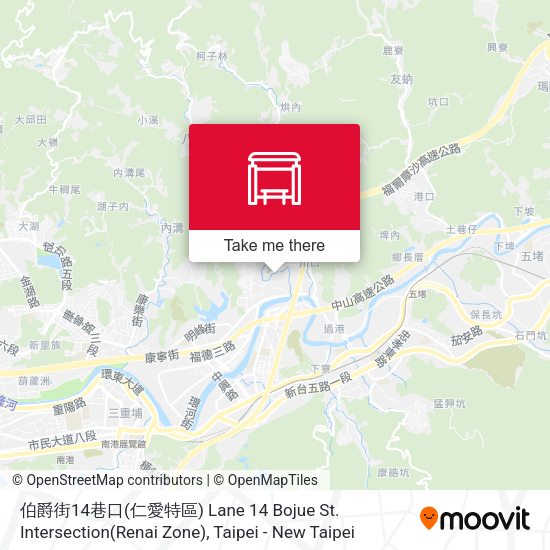 伯爵街14巷口(仁愛特區) Lane 14 Bojue St. Intersection(Renai Zone) map