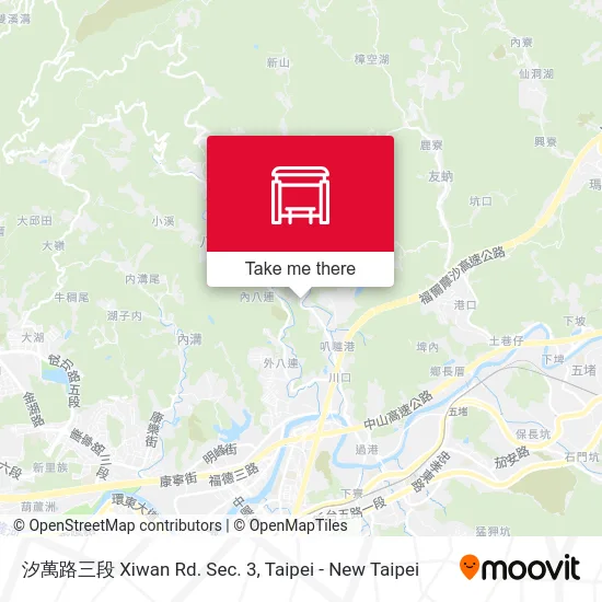汐萬路三段 Xiwan Rd. Sec. 3 map