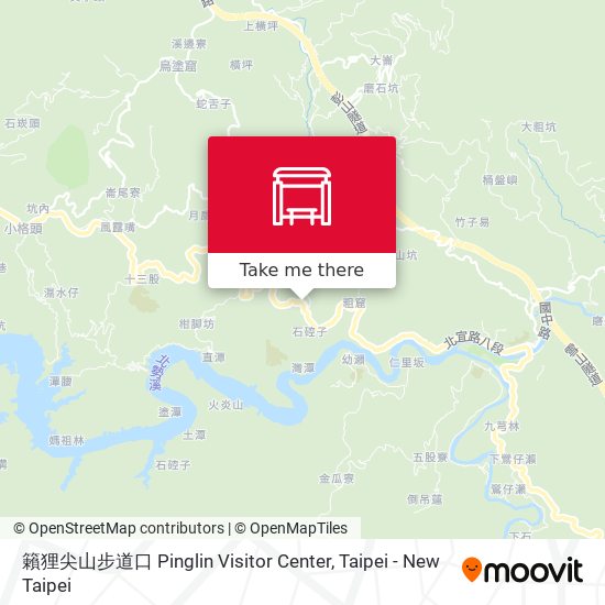 籟狸尖山步道口 Pinglin Visitor Center地圖