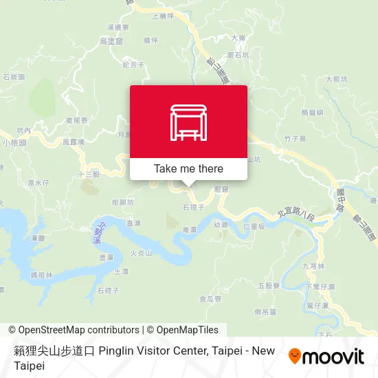 籟狸尖山步道口 Pinglin Visitor Center map