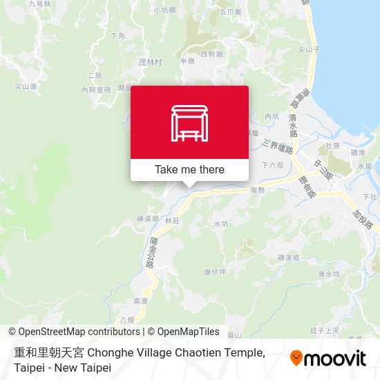重和里朝天宮 Chonghe Village Chaotien Temple map