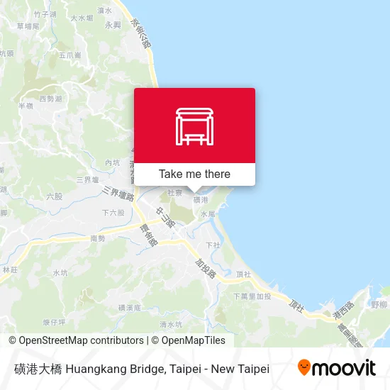 磺港大橋 Huangkang Bridge map