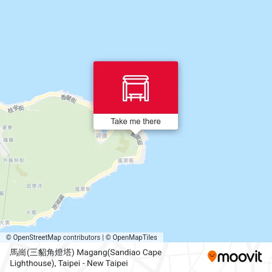 馬崗(三貂角燈塔) Magang(Sandiao Cape Lighthouse) map
