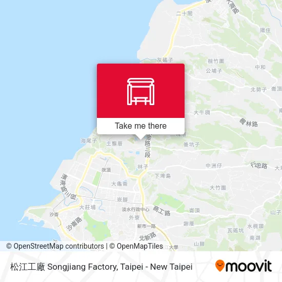 松江工廠 Songjiang Factory map
