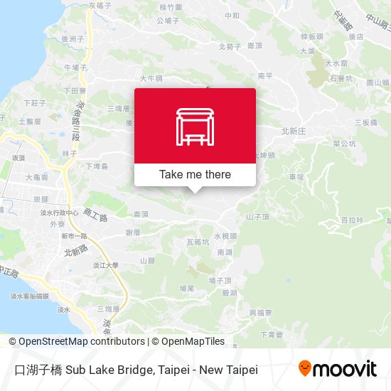 口湖子橋 Sub Lake Bridge map