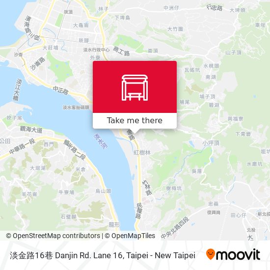 淡金路16巷 Danjin Rd. Lane 16 map