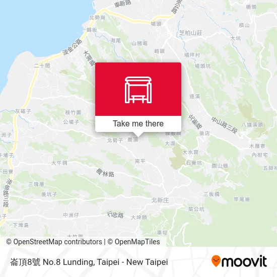崙頂8號 No.8 Lunding map
