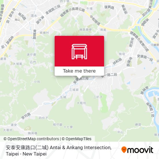 安泰安康路口(二城) Antai & Ankang Intersection map