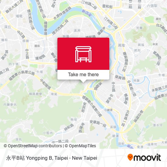 永平B站 Yongping B map