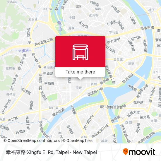 幸福東路 Xingfu E. Rd map