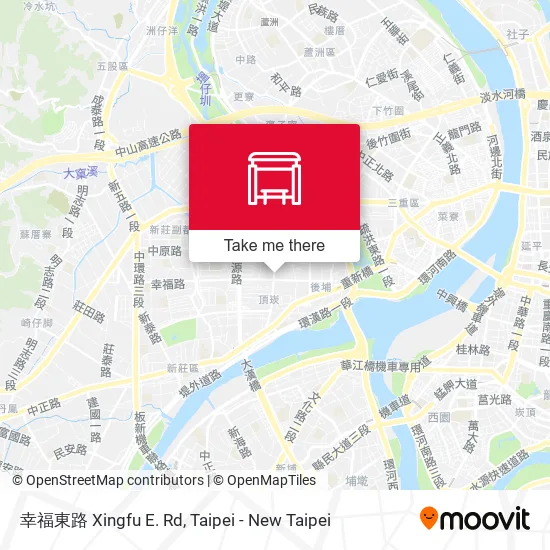 幸福東路 Xingfu E. Rd地圖