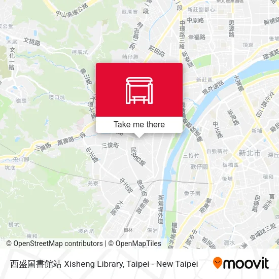 西盛圖書館站 Xisheng Library map