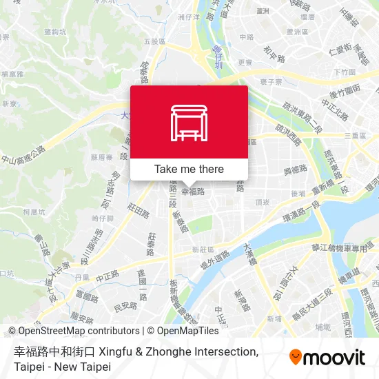 幸福路中和街口 Xingfu & Zhonghe Intersection地圖