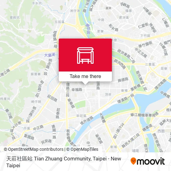 天莊社區站 Tian Zhuang Community map