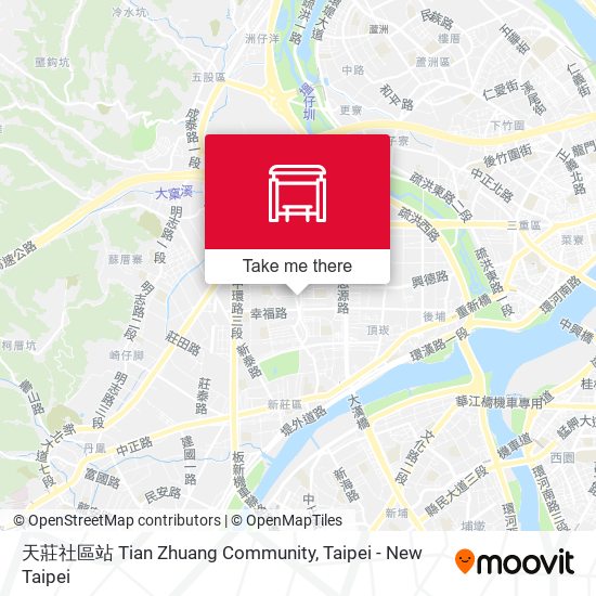 天莊社區站 Tian Zhuang Community map