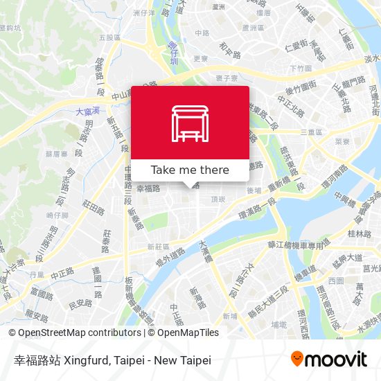 幸福路站 Xingfurd map