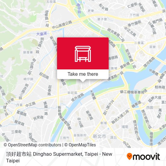 頂好超市站 Dinghao Supermarket map