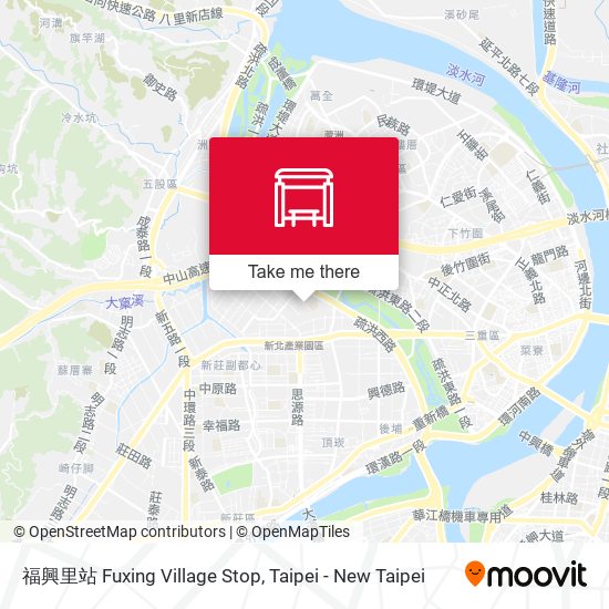 福興里站 Fuxing Village Stop map