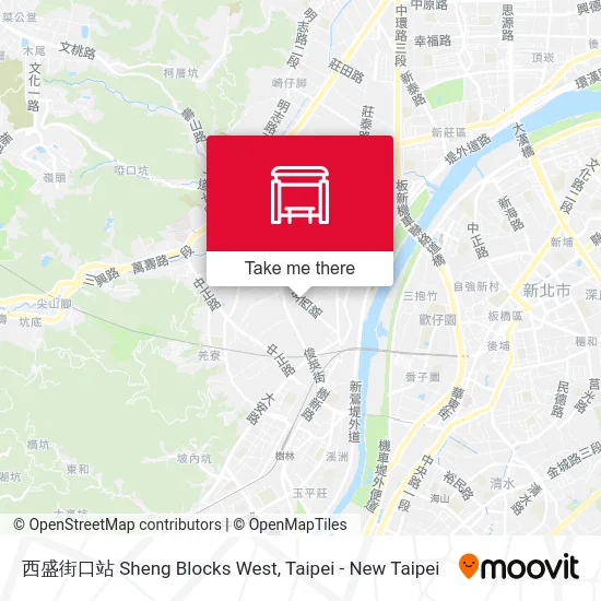 西盛街口站 Sheng Blocks West map