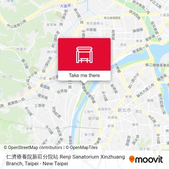 仁濟療養院新莊分院站 Renji Sanatorium Xinzhuang Branch map