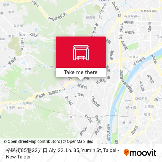 裕民街85巷22弄口 Aly. 22, Ln. 85, Yumin St地圖