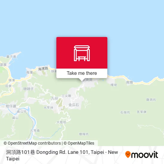 洞頂路101巷 Dongding Rd. Lane 101 map