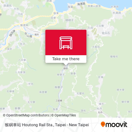 猴硐車站 Houtong Rail Sta. map