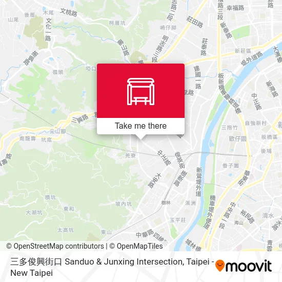 三多俊興街口 Sanduo & Junxing Intersection map