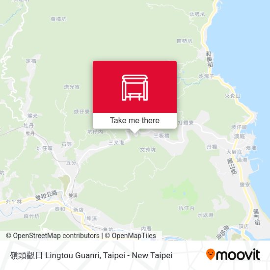 嶺頭觀日 Lingtou Guanri map