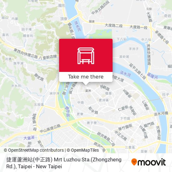 捷運蘆洲站(中正路) Mrt Luzhou Sta.(Zhongzheng Rd.) map