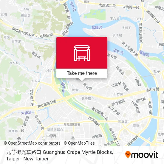 九芎街光華路口 Guanghua Crape Myrtle Blocks地圖