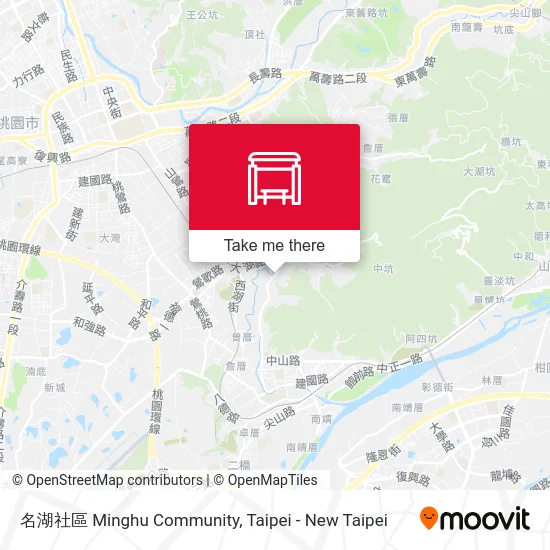 名湖社區 Minghu Community map