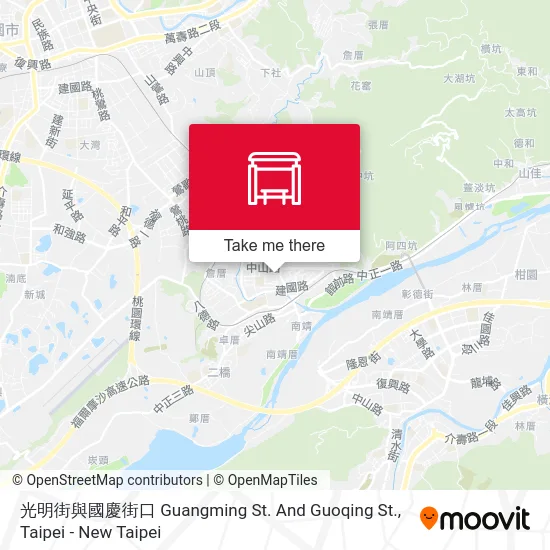 光明街與國慶街口 Guangming St. And Guoqing St. map