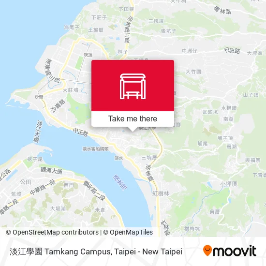 淡江學園 Tamkang Campus map