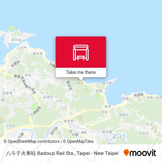 八斗子火車站 Badouzi Rail Sta. map