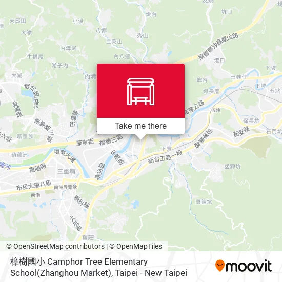 樟樹國小 Camphor Tree Elementary School(Zhanghou Market) map