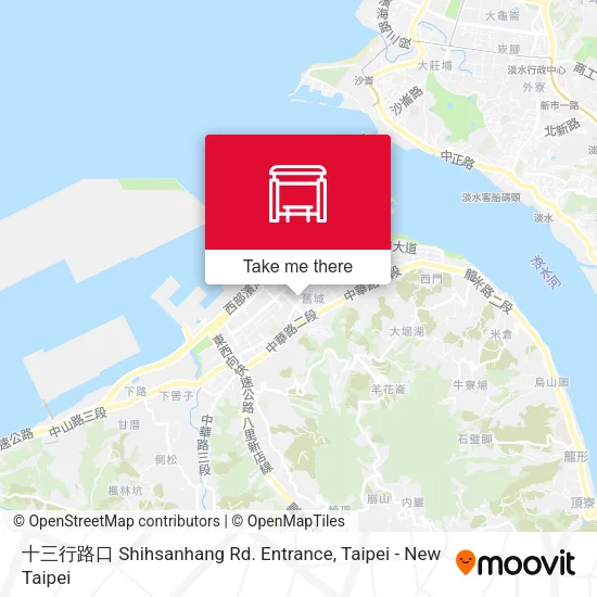 十三行路口 Shihsanhang Rd. Entrance map