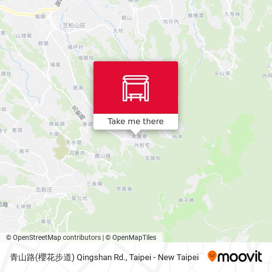 青山路(櫻花步道) Qingshan Rd. map