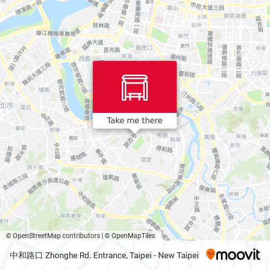 中和路口 Zhonghe Rd. Entrance map