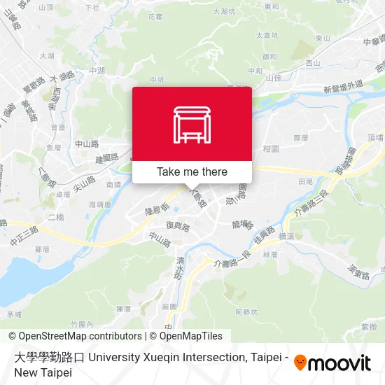 大學學勤路口 University Xueqin Intersection地圖