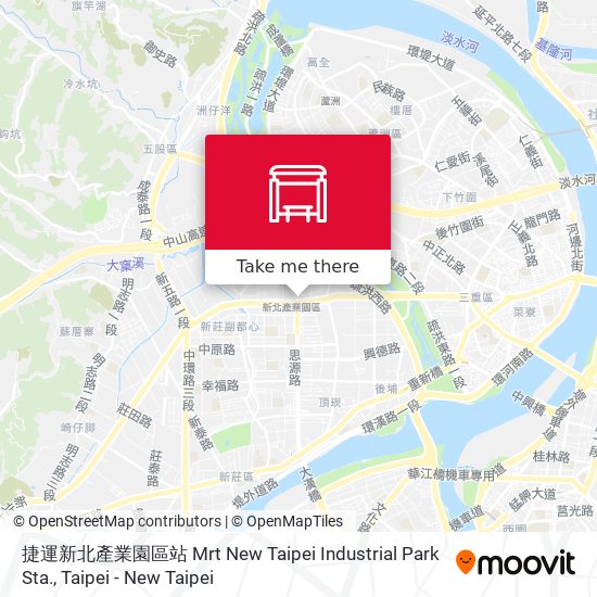 捷運新北產業園區站 Mrt New Taipei Industrial Park Sta. map