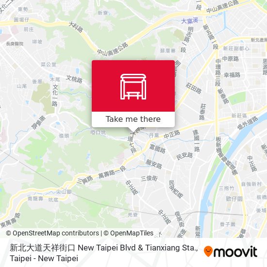 新北大道天祥街口 New Taipei Blvd & Tianxiang Sta. map