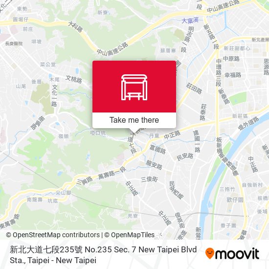 新北大道七段235號 No.235 Sec. 7 New Taipei Blvd Sta. map