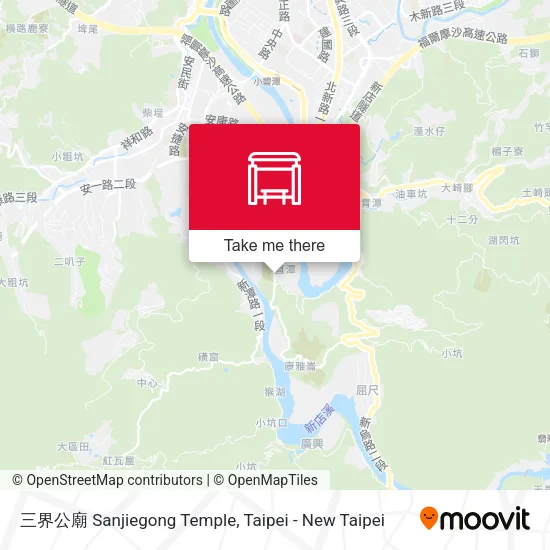 三界公廟 Sanjiegong  Temple map