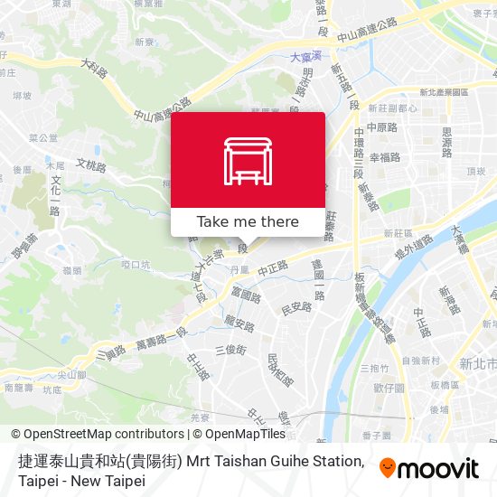 捷運泰山貴和站(貴陽街) Mrt Taishan Guihe Station map