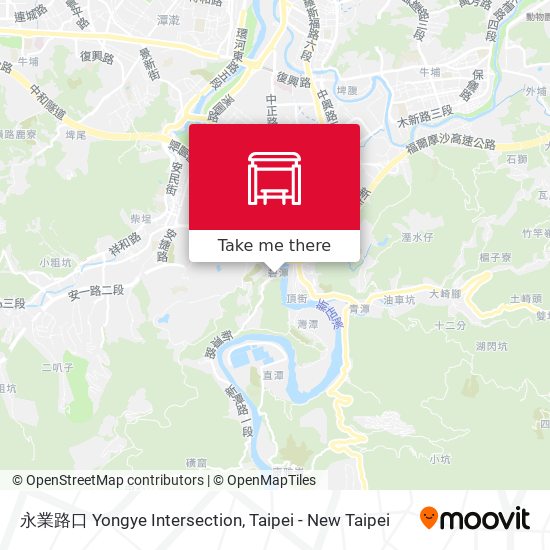 永業路口 Yongye Intersection map